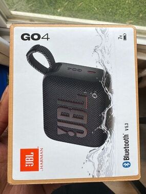 JBL Go 4 Portable Bluetooth Speaker — Black